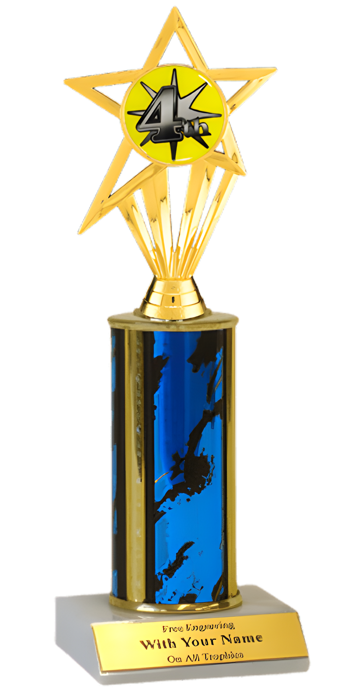 4th Place Column Insert Trophy