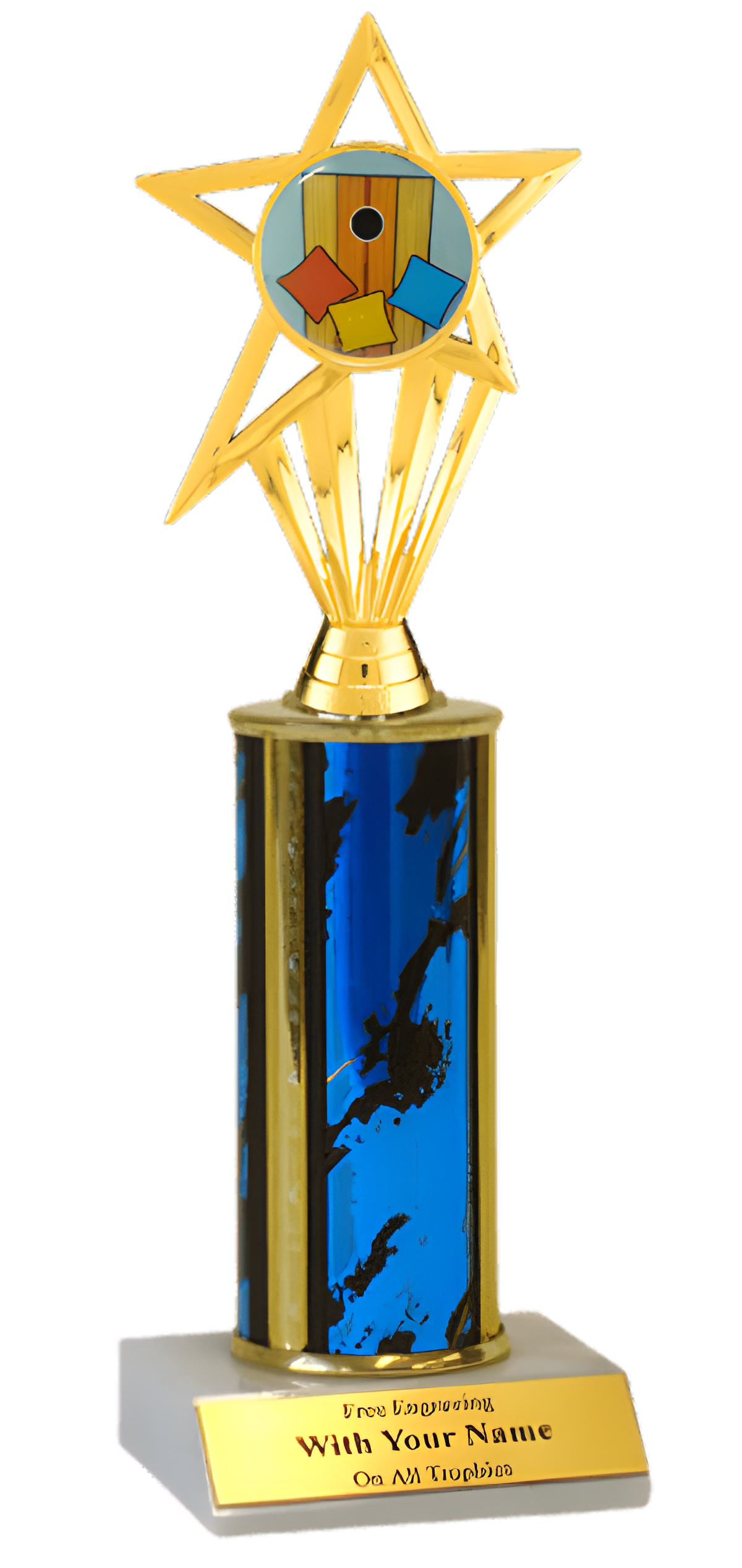 Cornhole Column Insert Trophy