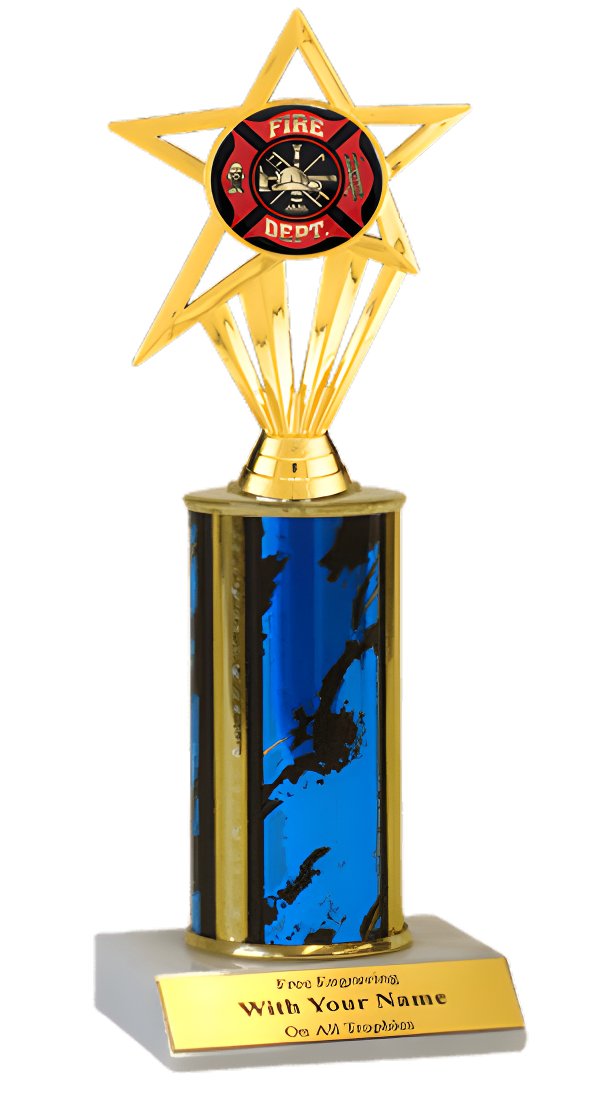Fire Department Column Insert Trophy