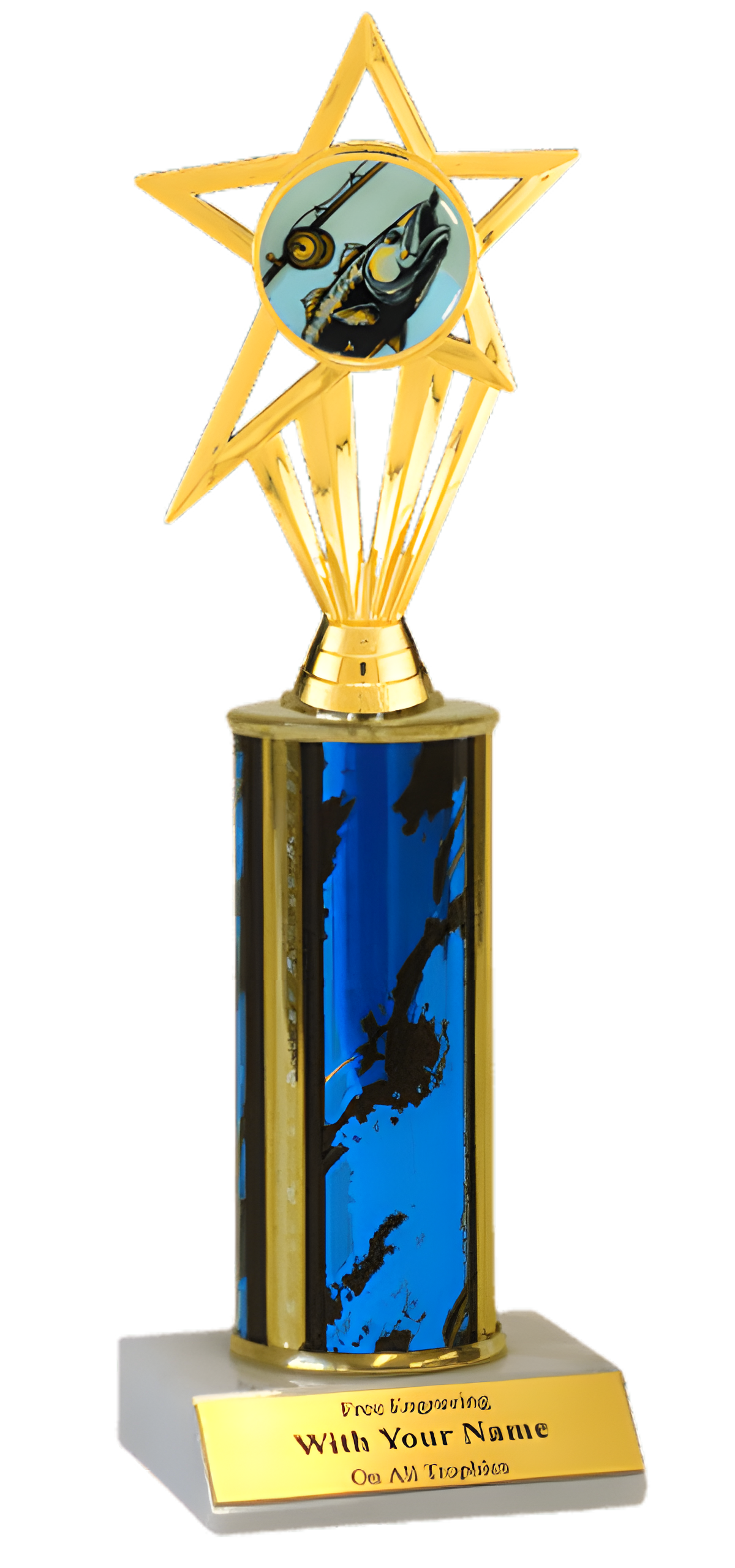 Fishing Column Insert Trophy