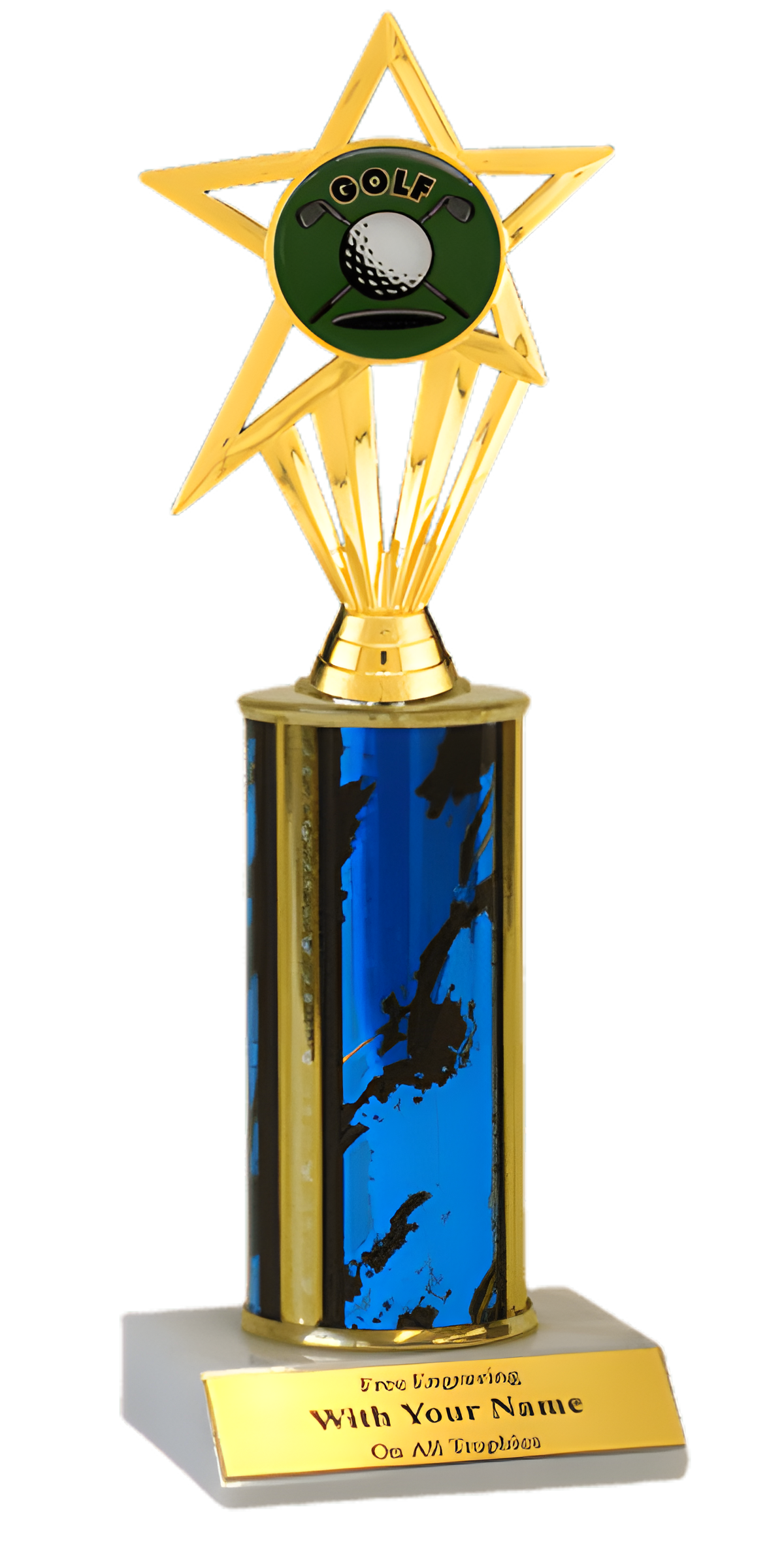 Golf Column Insert Trophy