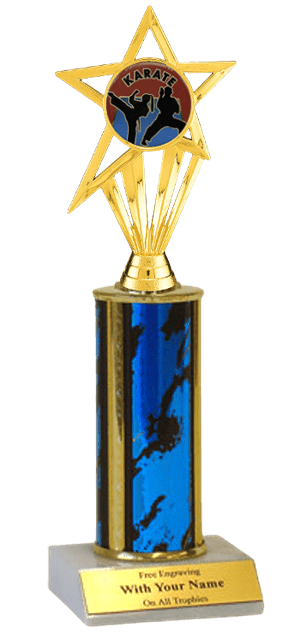 Karate Column Insert Trophy