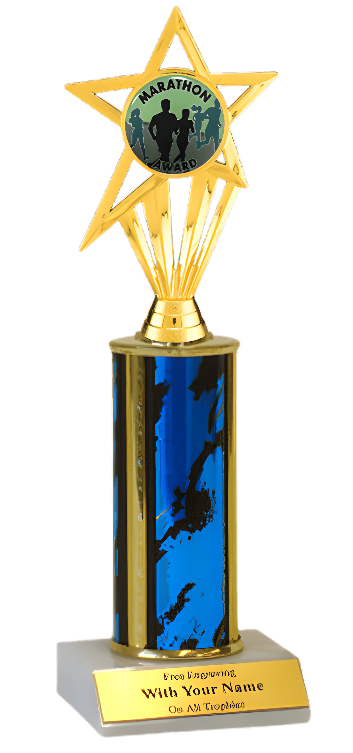 Marathon Column Insert Trophy