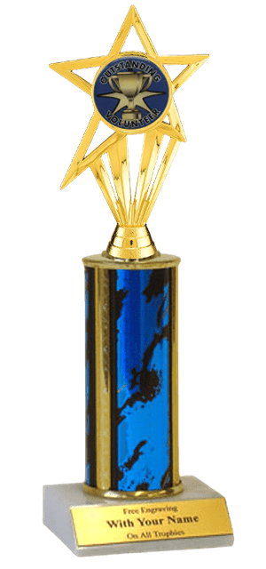 Volunteer Column Insert Trophy