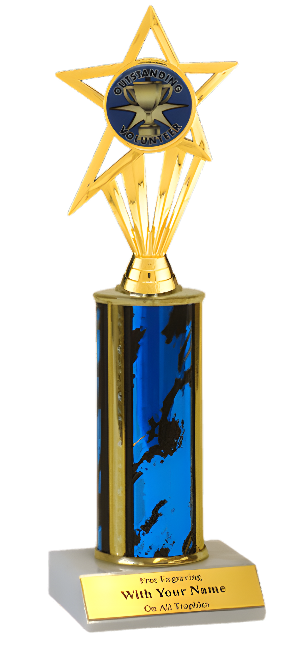 Volunteer Column Insert Trophy