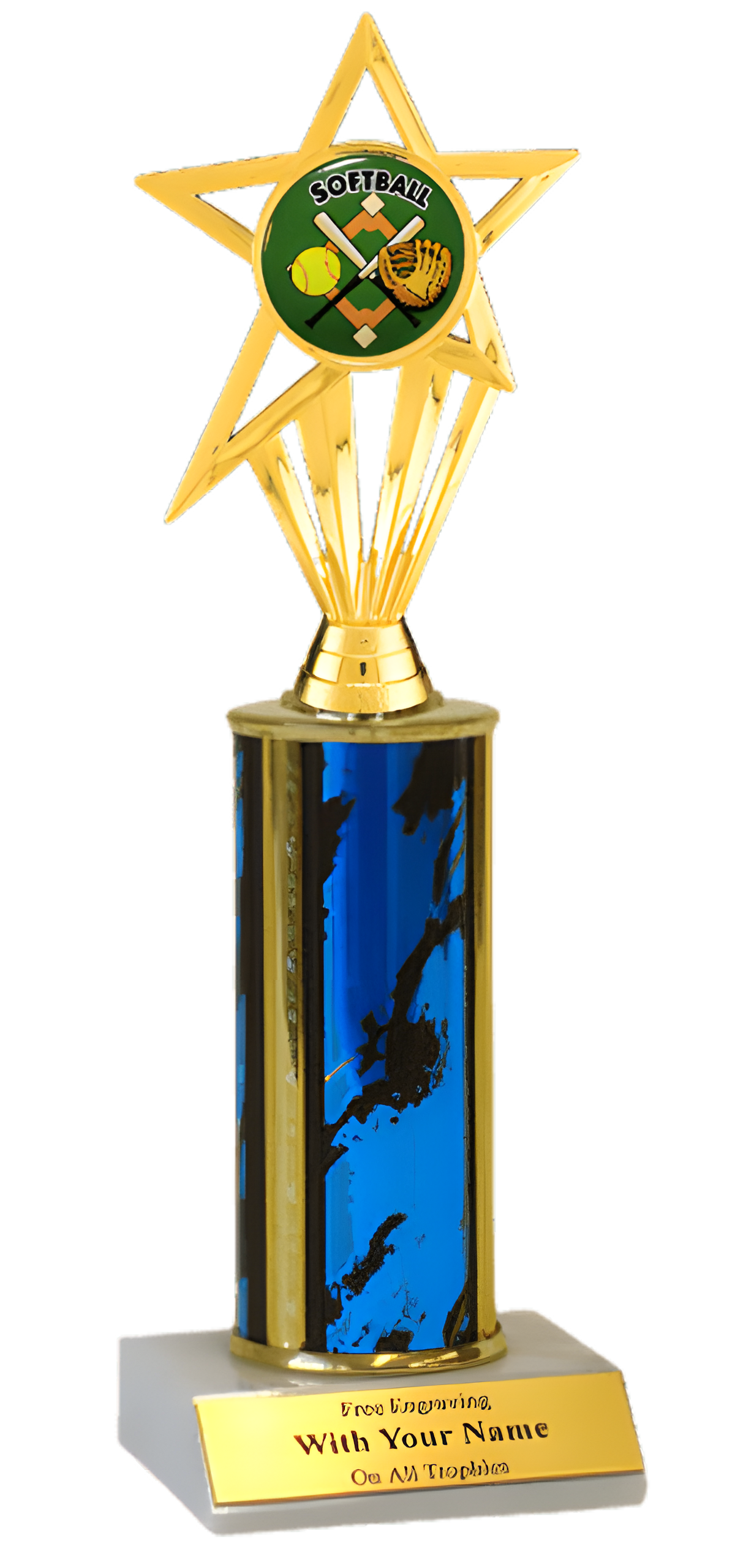 Softball Column Insert Trophy