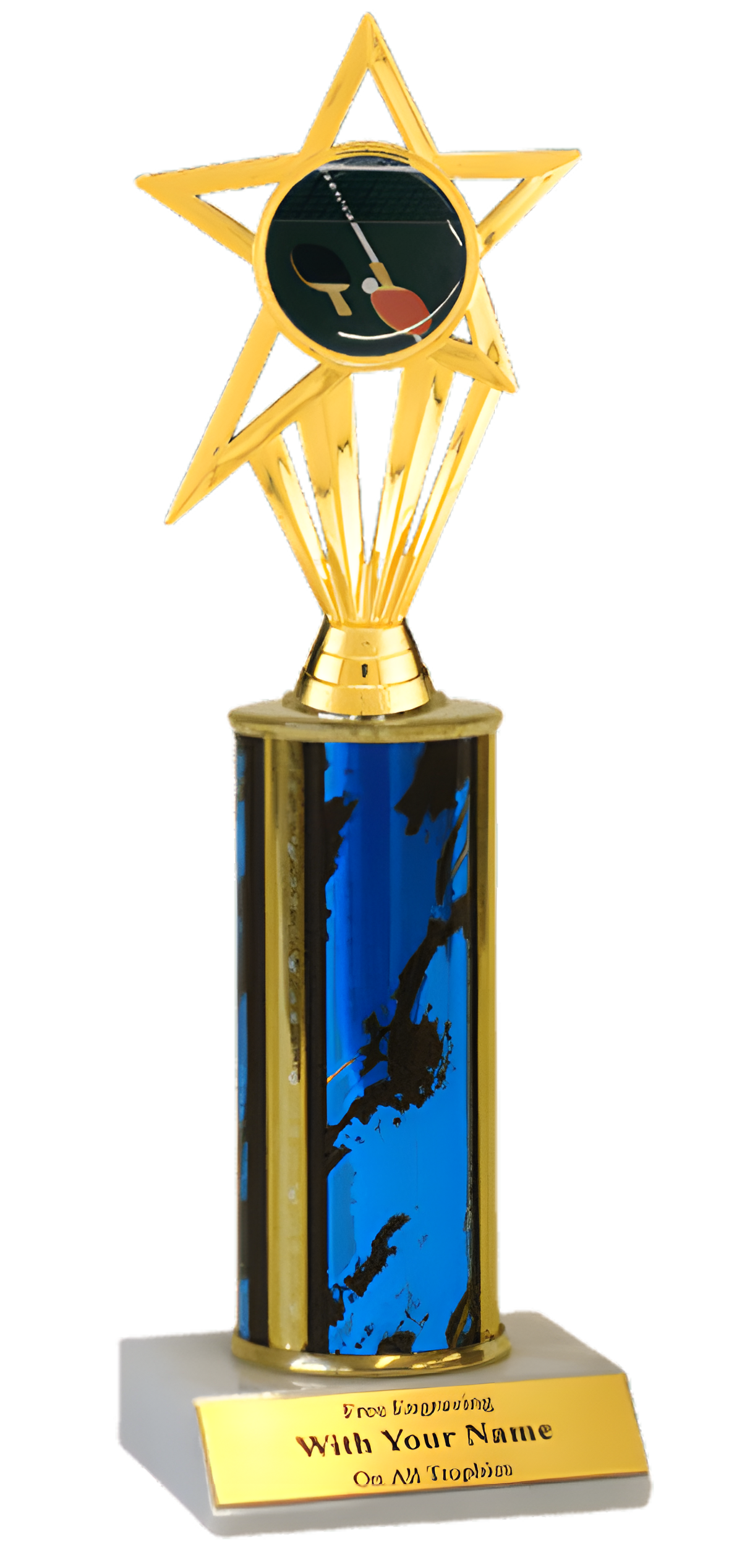 Table Tennis Column Insert Trophy