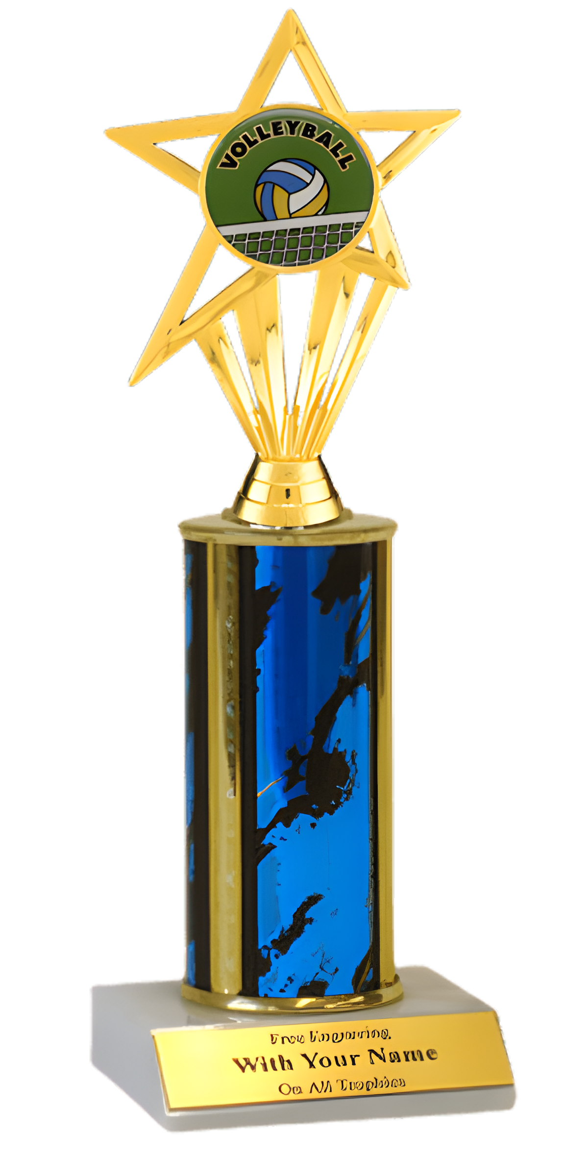 Volleyball Column Insert Trophy