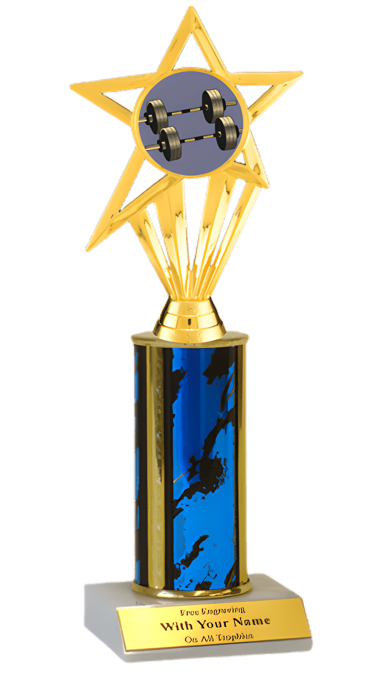 Weightlifting Column Insert Trophy