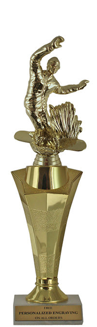 Snowboarding Star Column Trophy
