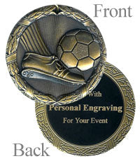 Soccer - 2 Inch Antique Series Medals