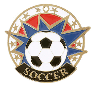 Burst-Out Soccer Ball Medal
