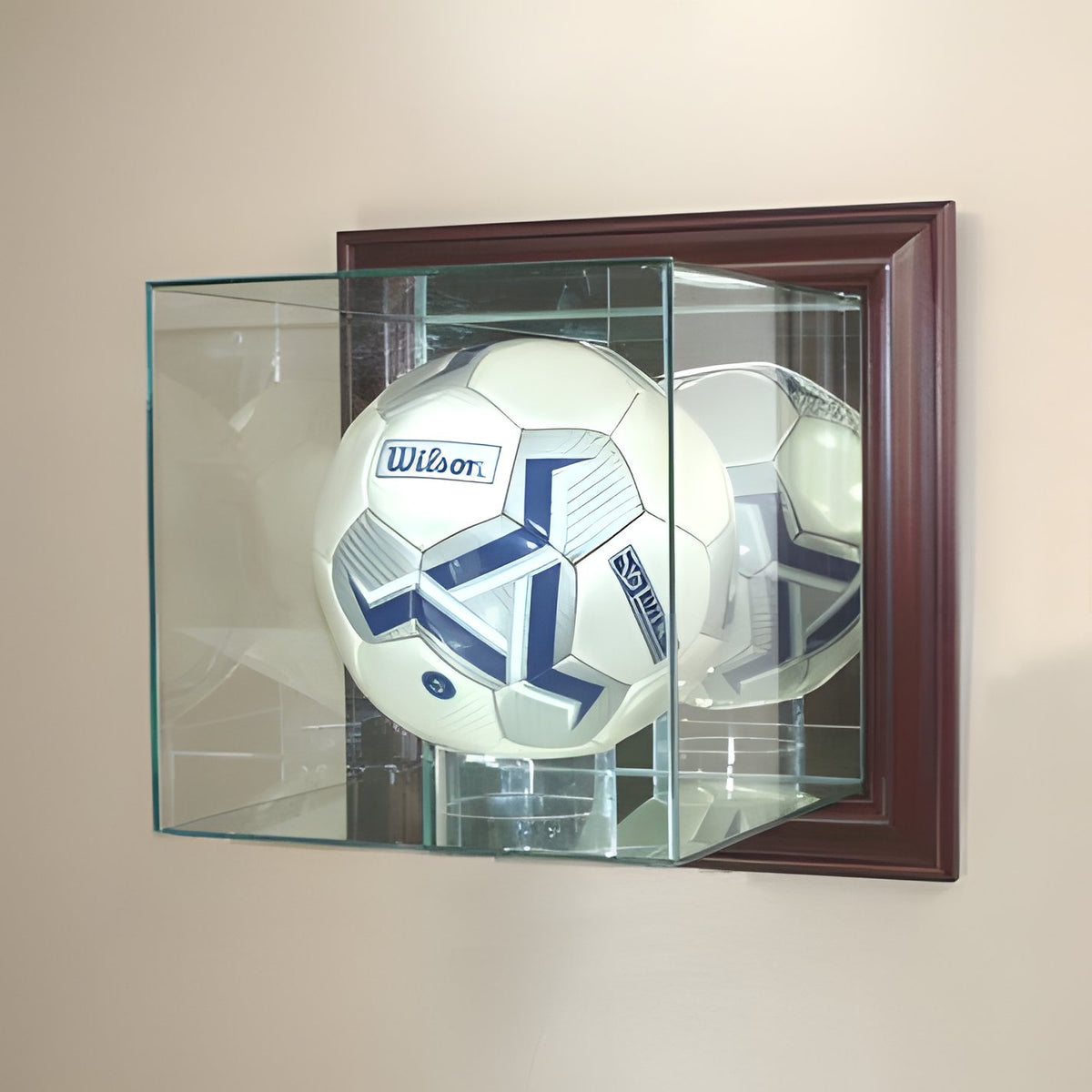 Soccer Display Case (Glass, Wall-Mounted)