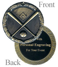 2" Fast Ship Softball Medal