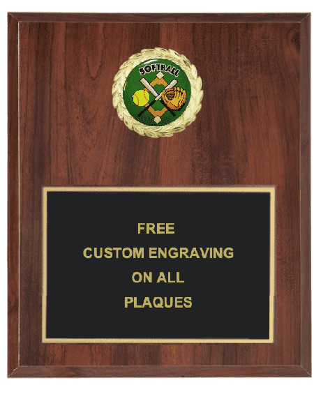 Softball Insert Plaque