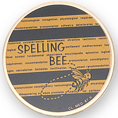 Spelling Bee Litho Medal Insert