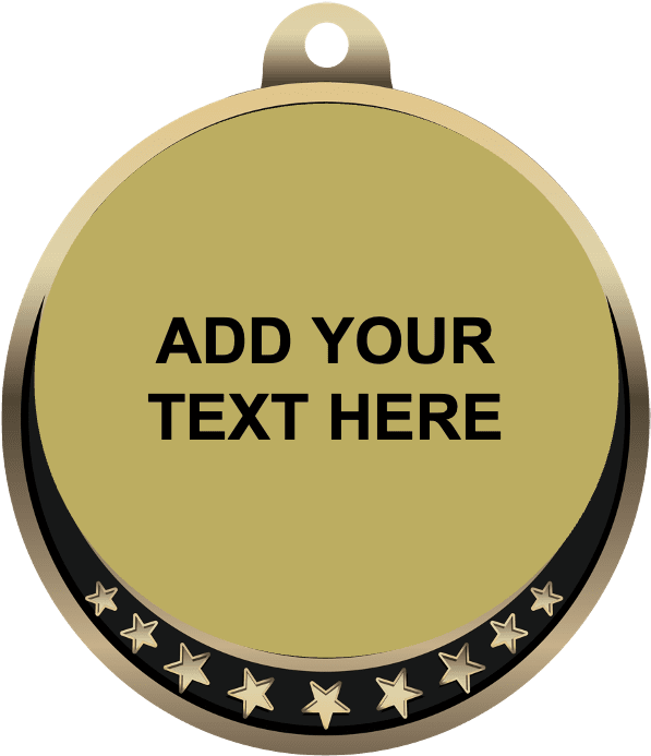 Star Medal with Custom Logo Insert