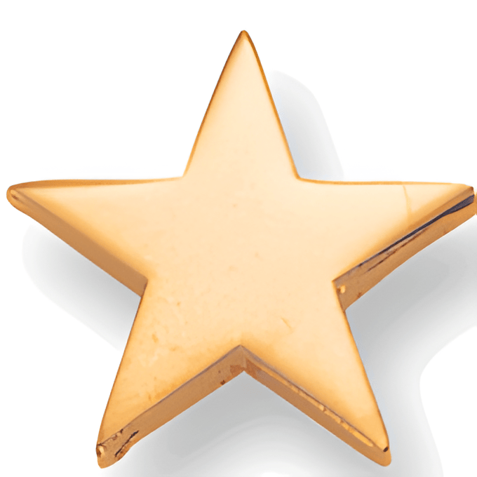 Flat Pin - 3/4 Inch Flat Gold