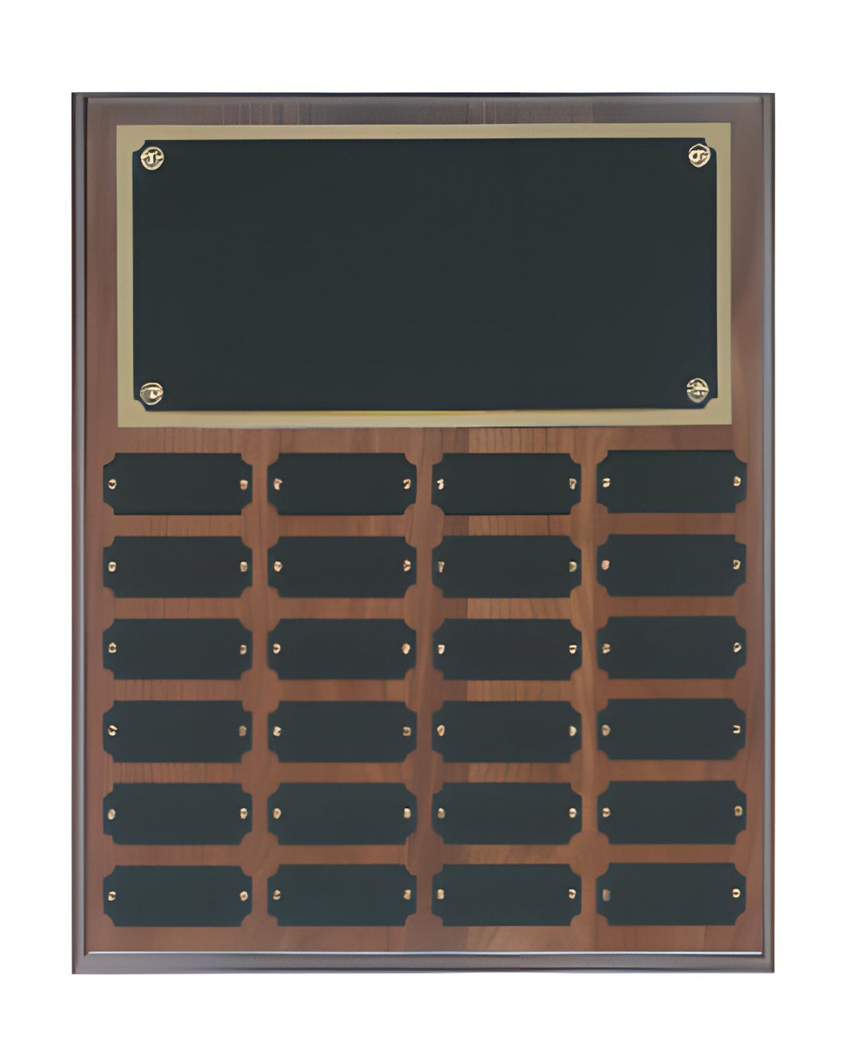 Step Edge Walnut Perpetual Name Plaque (24 Nameplates)
