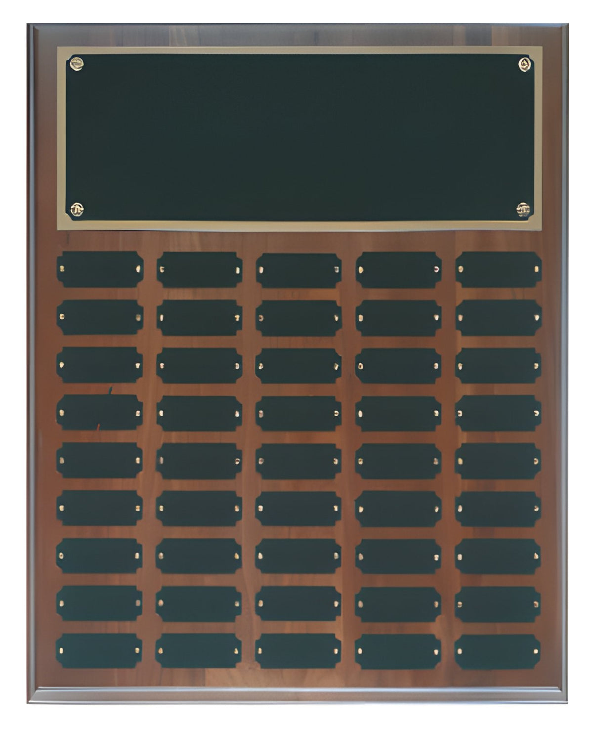 Step Edge Walnut Name Plaque (45 Nameplates)