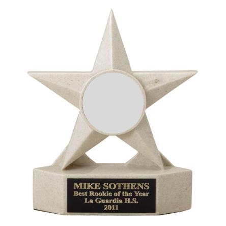 Stone Star Resin Insert Trophy