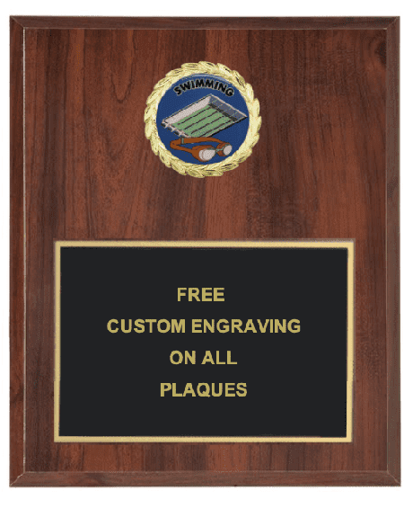 Swimming Insert Plaque