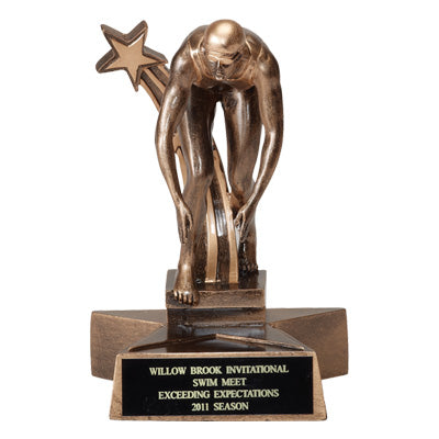 Girls Resin Swimming Trophy