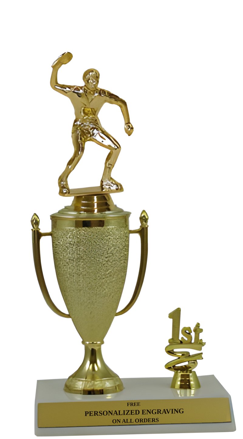 Table Tennis 1st, 2nd and 3rd Place Award Cup Trophy