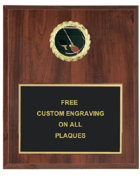 Table Tennis Insert Plaque