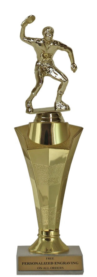 Table Tennis Star Column Trophy