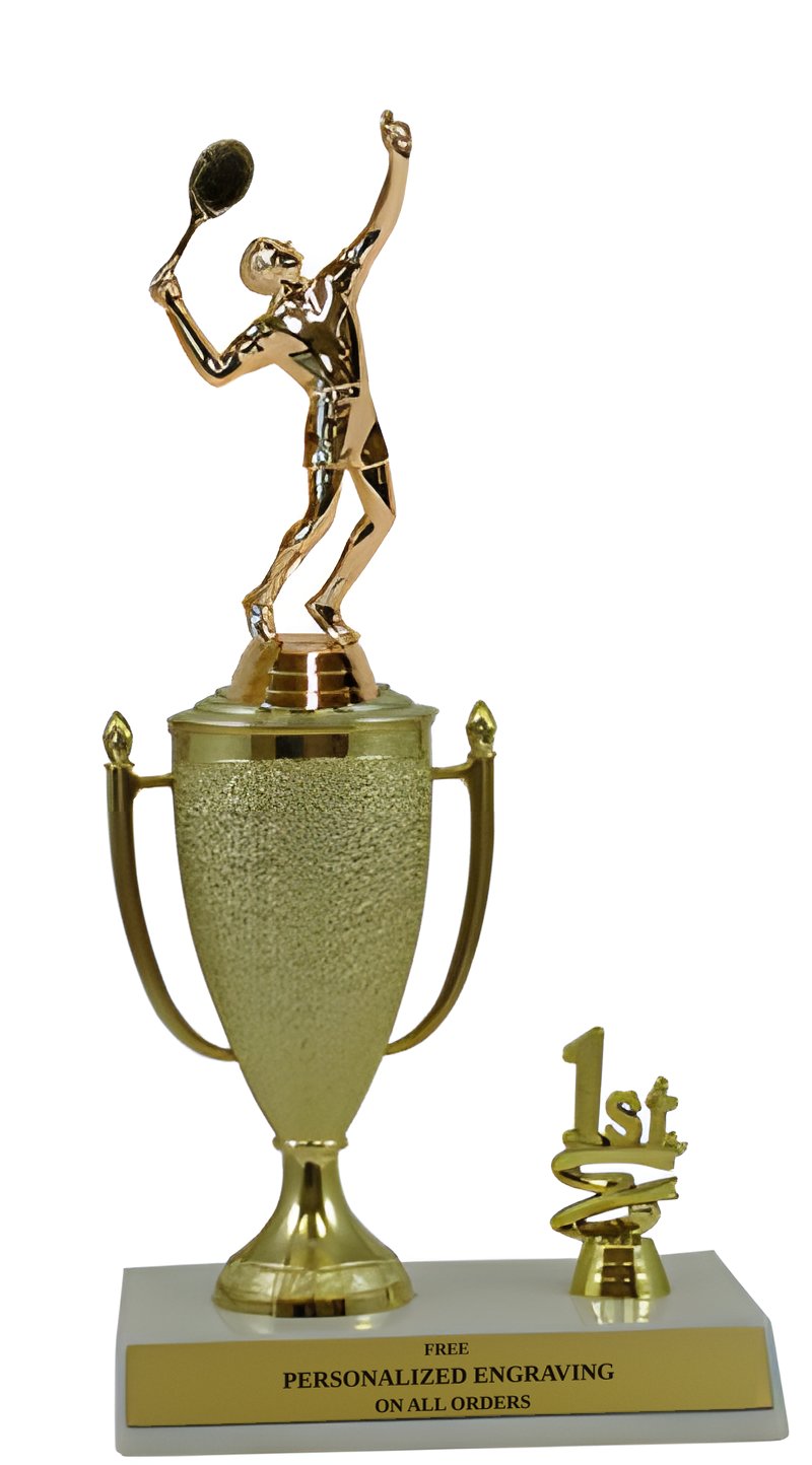 Tennis 1st, 2nd and 3rd Place Award Cup Trophy