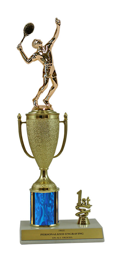 Elite Tennis 1st, 2nd and 3rd Place Award Cup & Column Trophy