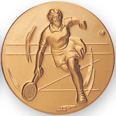 Tennis Female Litho Medal Insert