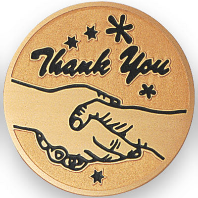 Thank You Medal Insert (Etched)