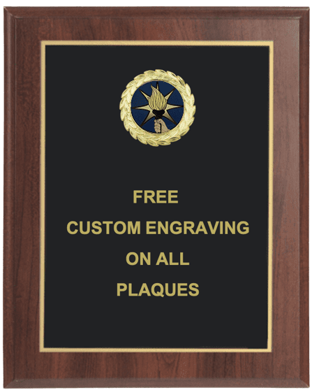Torch Insert Plaque with Large Engraving Plate
