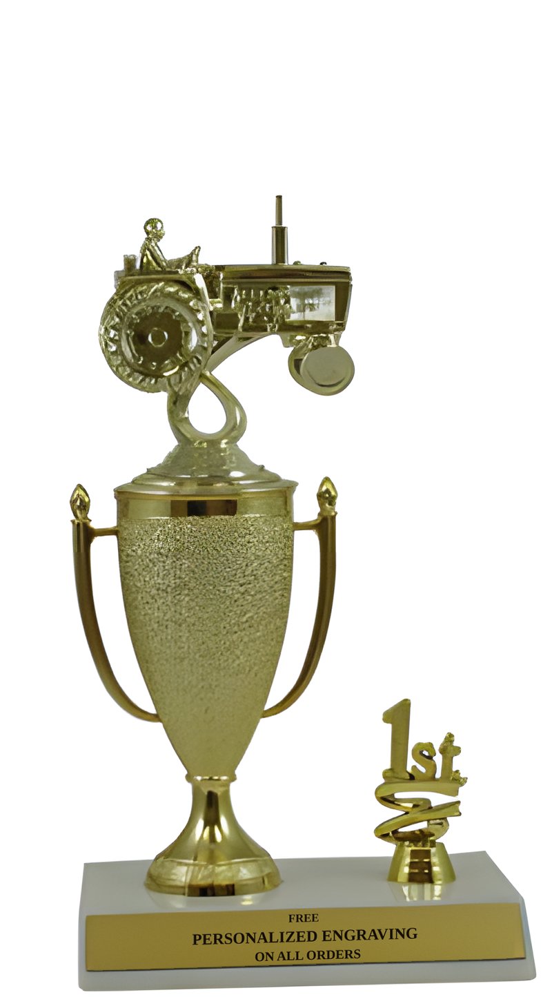 Tractor 1st, 2nd and 3rd Place Award Cup Trophy