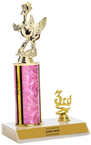 Comic Turkey Gag 1st, 2nd and 3rd Place Trophy