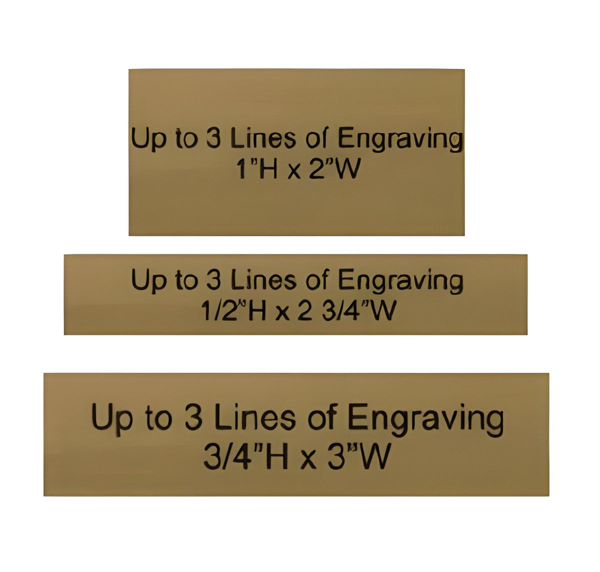 Trophy Name Plate