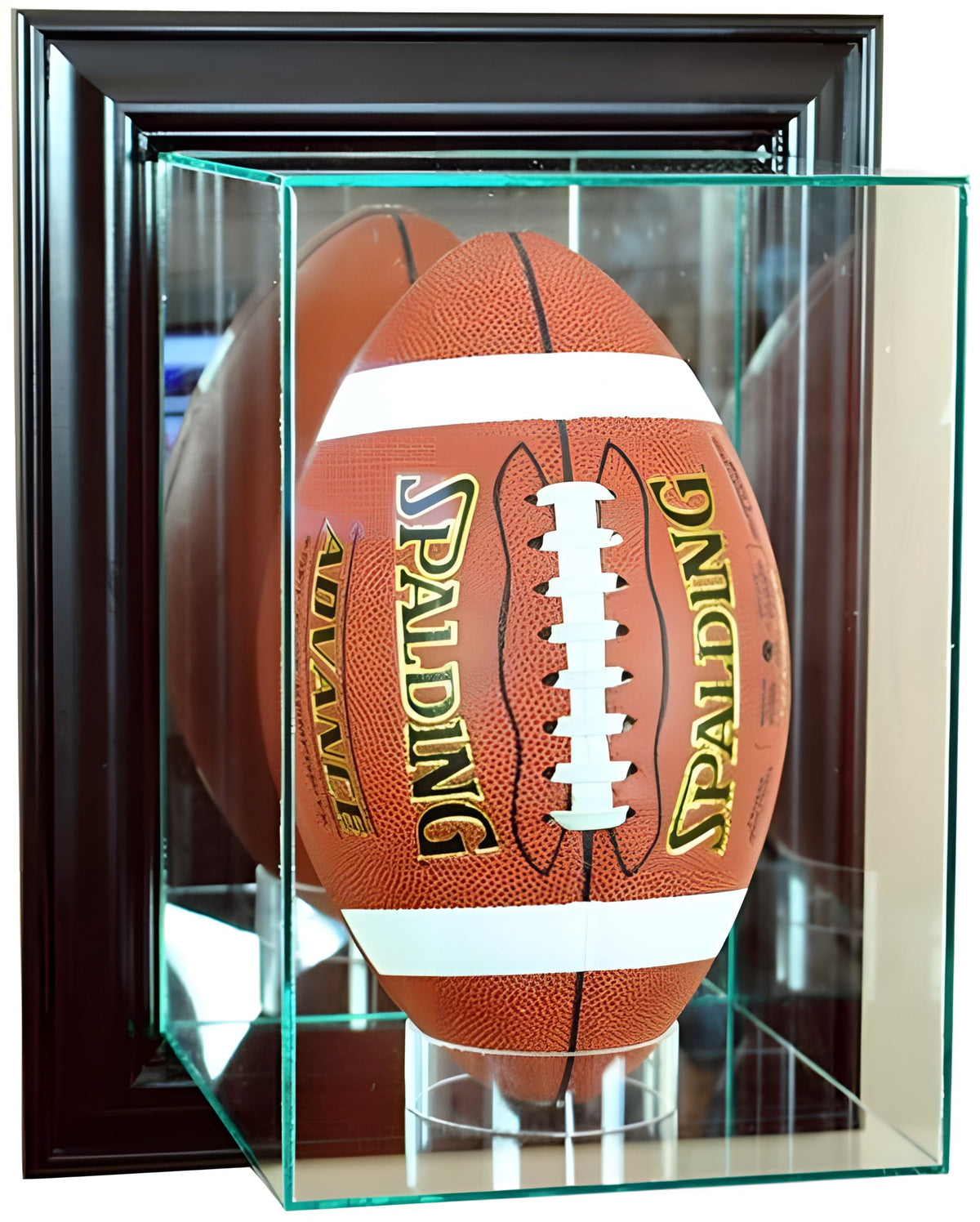 Wall Mounted Glass Upright Football Display Case