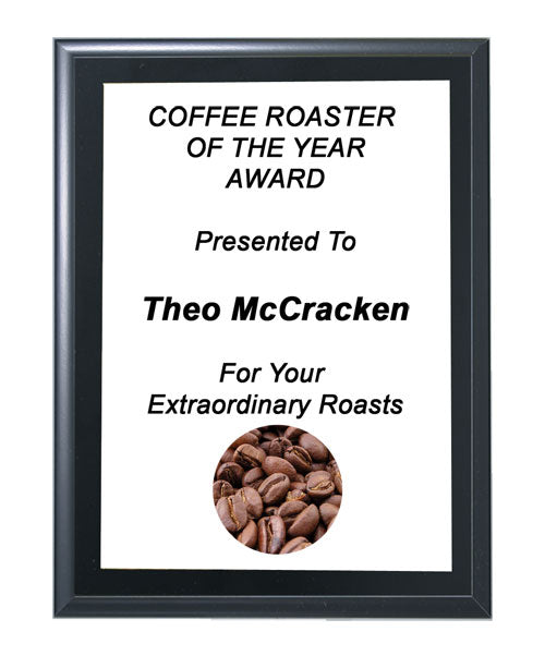 Wall Plaque - Black Finish - 8" x 10"