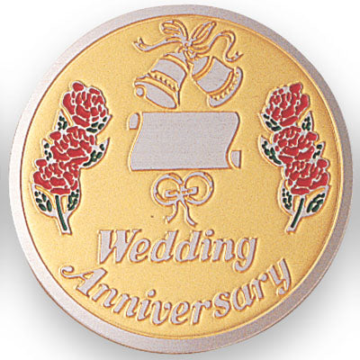 Wedding Anniversary Medal Insert (Etched)