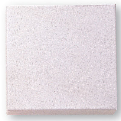 White Cardboard Medal Box - Cotton Filled