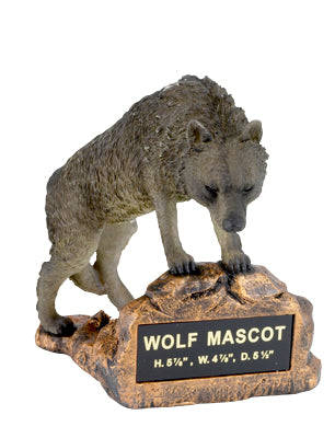 Wolf Mascot Trophy
