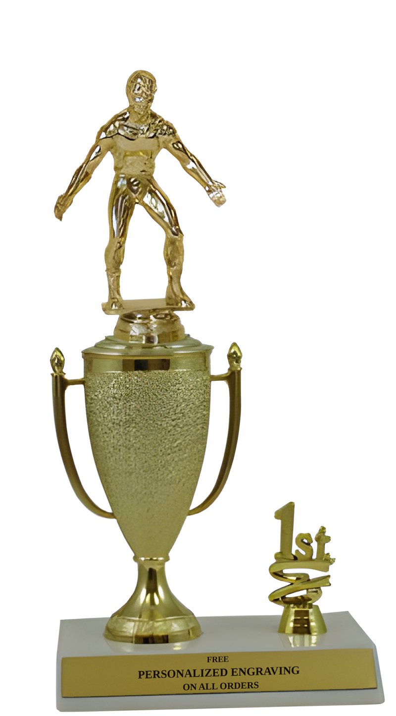 Wrestling 1st, 2nd and 3rd Place Award Cup Trophy