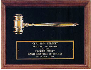 13" x 10" Shadowbox Gavel Plaque