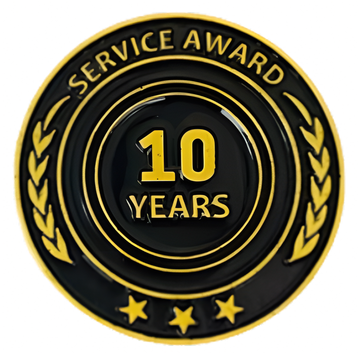 10 Year Service Lapel Pin