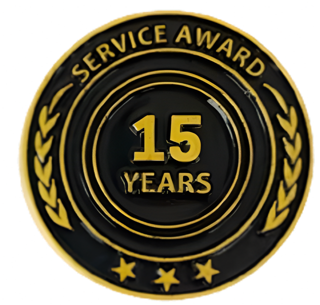 15 Year Service Lapel Pin