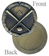 2 Inch Fast Shipping Baseball Design Medal