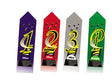 2" x 8" Colorful Place Ribbon Pack with Card & String