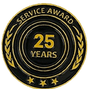 25 Year Service Lapel Pin